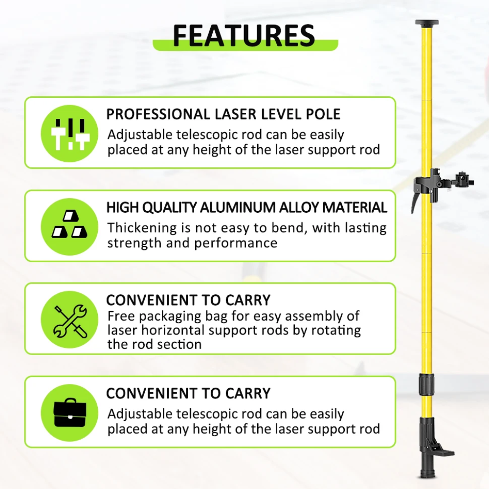 Grid & Gauge™ Poteau télescopique