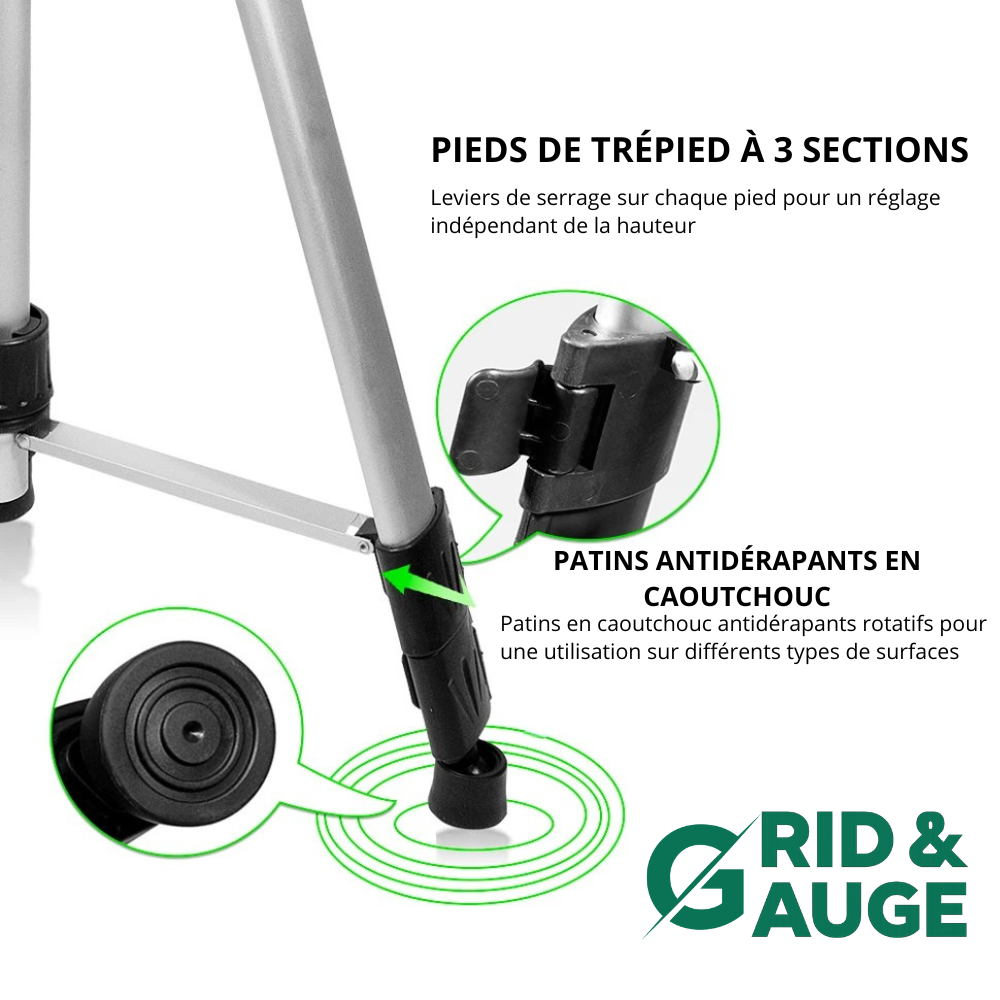 Grid & Gauge™ Trépied