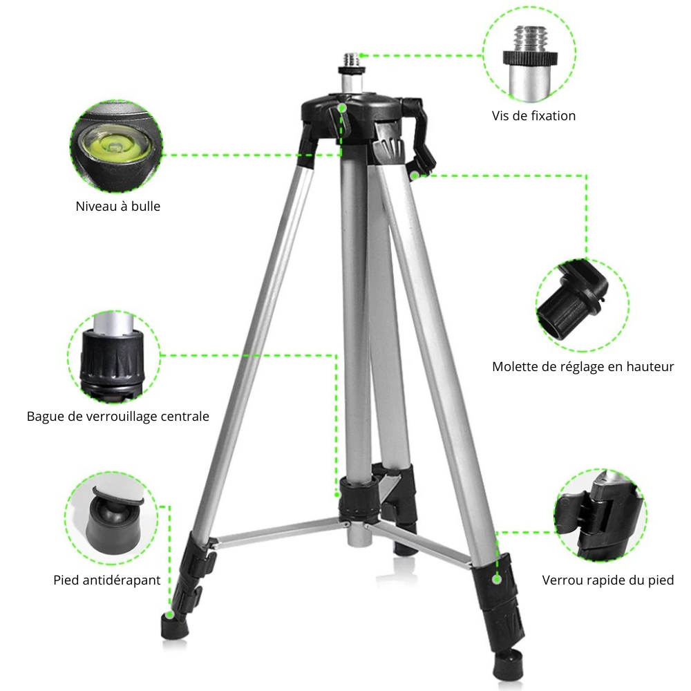 Grid & Gauge™ Trépied