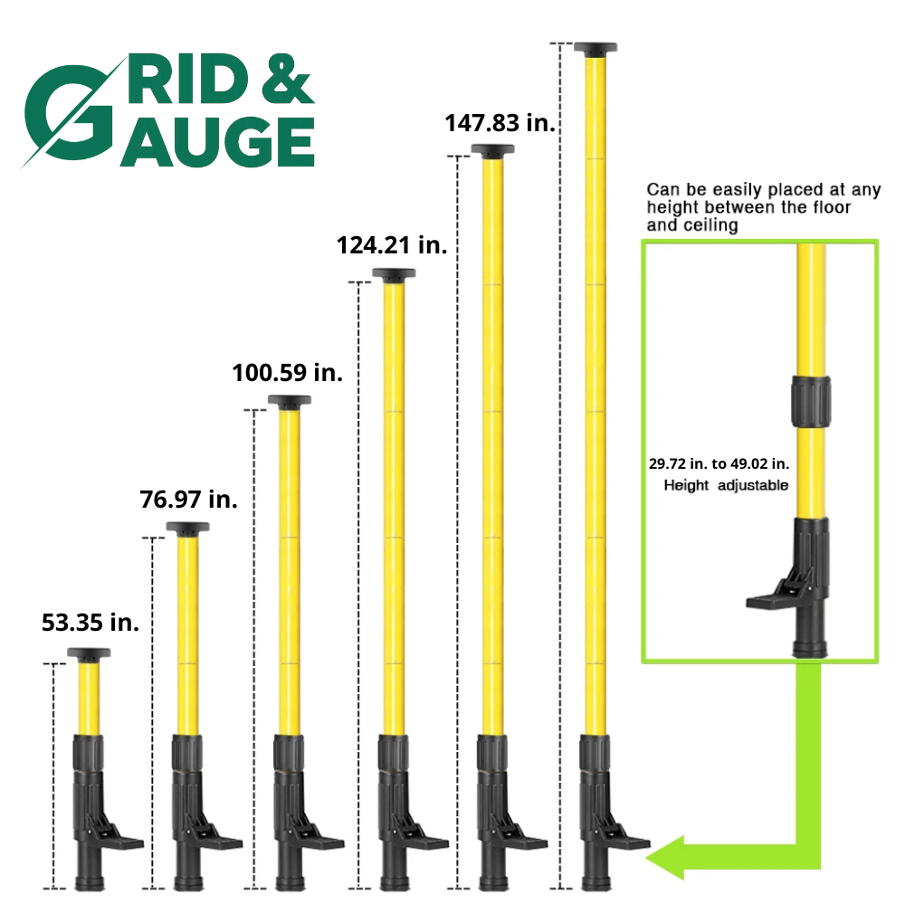 Grid & Gauge™ Poteau télescopique