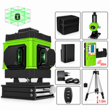 Niveau laser 3D avec trépied, récepteur et contenu du carton