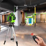 Chantier intérieur : portée de 50 m avec le récepteur et la télécommande