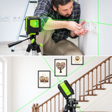 Pose d’un interrupteur et alignement de cadres à la ligne laser